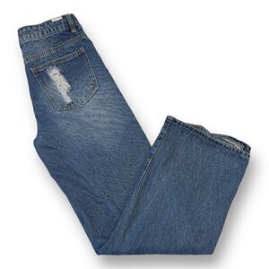 Almost Famous Distressed Straight Jeans Size 5